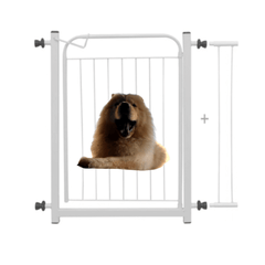 Grade Proteção Portão Aço Com Extensor Segurança Pet Cachorro Caes Cão Bebê Criança Para Aberturas Portas Desde 68 a 83 cm