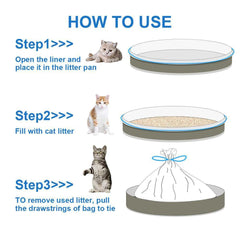 Cat disposable litter bag liner. - The LionDog Shop