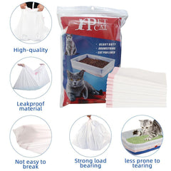Cat disposable litter bag liner. - The LionDog Shop