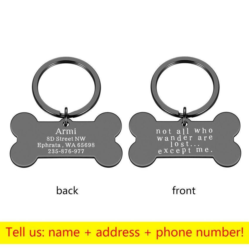 Personalized collar id tag for pets. - The LionDog Shop