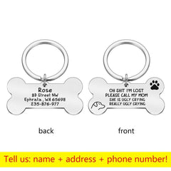 Personalized collar id tag for pets. - The LionDog Shop