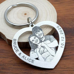 Personalized Keychain with Photo Pet Memorial - The LionDog Shop