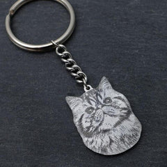 Personalized Keychain with Photo Pet Memorial - The LionDog Shop
