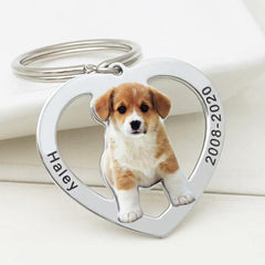 Personalized Keychain with Photo Pet Memorial - The LionDog Shop