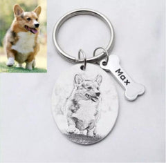 Personalized Keychain with Photo Pet Memorial - The LionDog Shop