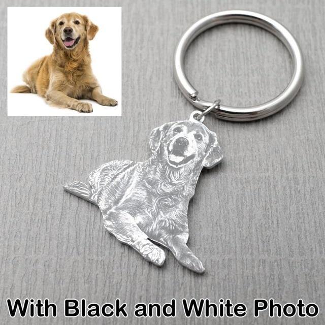 Personalized Keychain with Photo Pet Memorial - The LionDog Shop