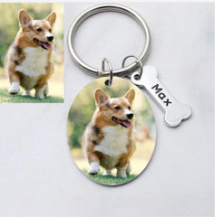 Personalized Keychain with Photo Pet Memorial - The LionDog Shop