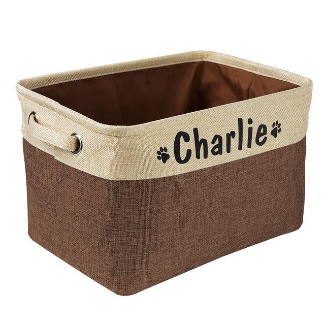 Pet Accessories Storage Personalized Basket - The LionDog Shop