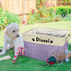 Pet Accessories Storage Personalized Basket - The LionDog Shop