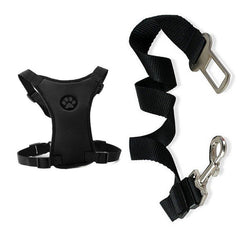 Safety harness with safety belt for dogs to use in cars. - The LionDog Shop