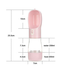 Water and Feeder Bottle for Travel, 2 in 1. - The LionDog Shop